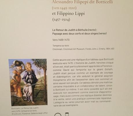 BOTTICELLI Artiste & Designer- Musée Jacquemart André jusqu’au 24 Janvier 2021.