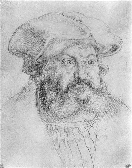 Durer 1523 Frederick the Wise, Elector of Saxony dessin