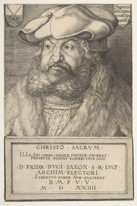 Durer 1524 Frederick the Wise, Elector of Saxony