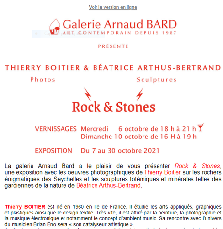 Galerie F A E  à  Boulogne  6 et 10 Octobre 2021
