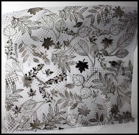 Tuto – papier de soie tamponné