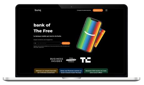 Site internet de la néo-banque bunq