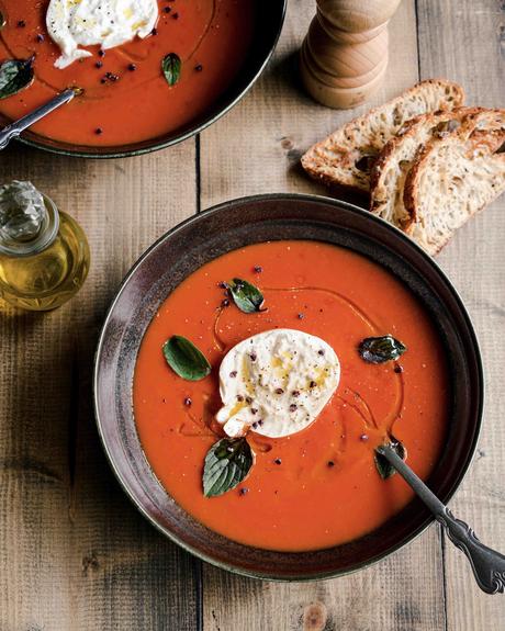 soupe réconfortante, tomates, soupe facile