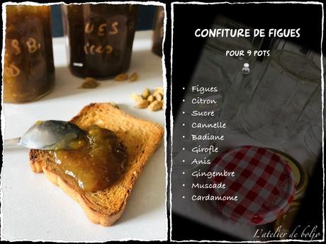 Confiture de figues blanches aux épices douces