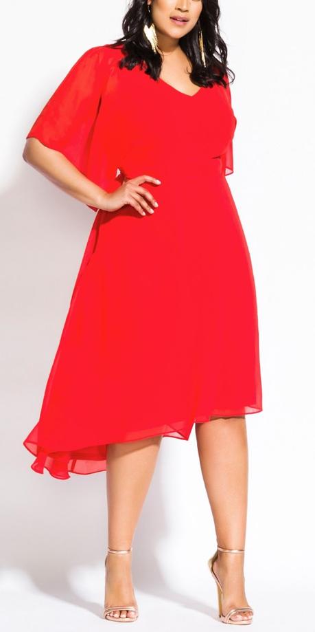 plus size red clothing