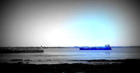 en allant vider les poubelles