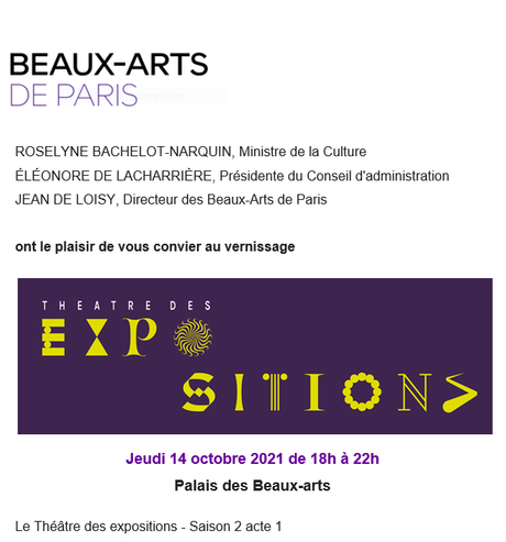 E N S B A  Beaux-Arts de Paris « Théâtre des expositions «