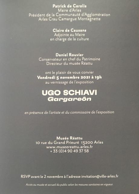 Musée Réattu à Arles  exposition Ugo Schiavi