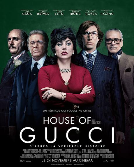 Nouvelle affiche FR pour House of Gucci de Ridley Scott