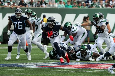 Titans porteur de ballon Derrick Henry en 2021.