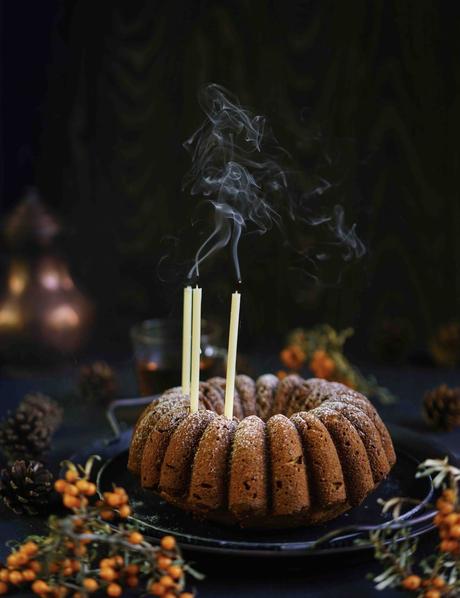 cake d'automne , noisettes, poudre aux noisettes