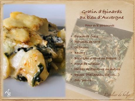 Gratin d’épinards au bleu (d’Auvergne) Gratin d’épinards au bleu (d’Auvergne)