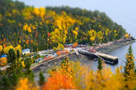 Le quai de Sainte-Rose-du-Nord en tilt-shift…