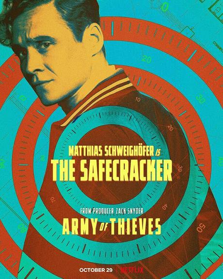 Affiches personnages US pour Army of Thieves de Matthias Schweighöfer