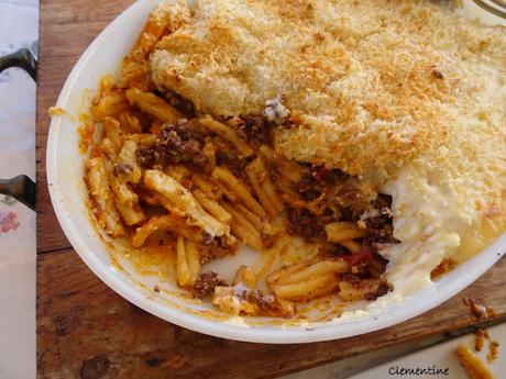 Pastítsio - Pâtes à la viande hachée et fromage kefalotyri Pastítsio - Pâtes à la viande hachée et fromage kefalotyri