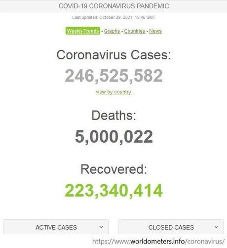 Covid-19 : 5 millions de décès dans le monde et la 5e vague en France ? Covid-19 : 5 millions de décès dans le monde et la 5e vague en France ?