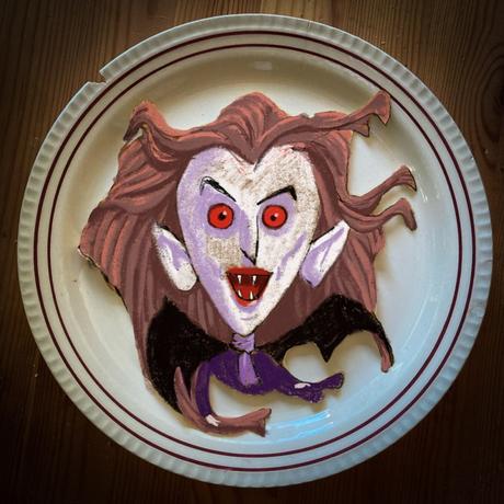Halloween Crêpes Monsters 4 : un vampire dessiné avec Procreate