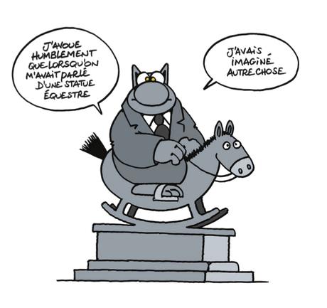 INTERVIEW – Philippe Geluck: « Les sculptures du Chat seront visibles à Bruxelles avant l’ouverture du musée »
