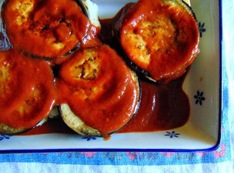 Sandwiches d'aubergines aux pommes de terre Sandwiches d'aubergines aux pommes de terre