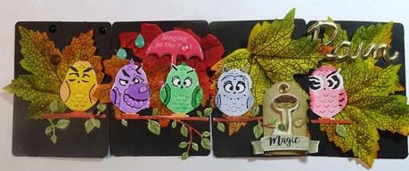 ATC thème chouettes .