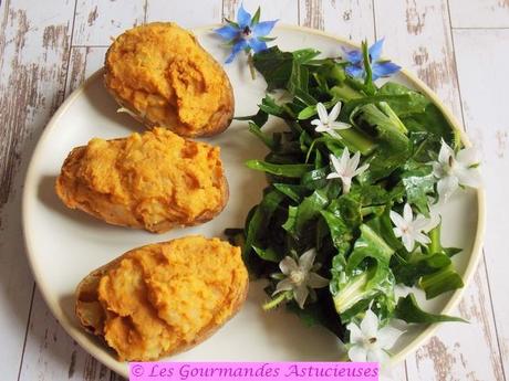 Pommes de terre farcies au houmos (Vegan)