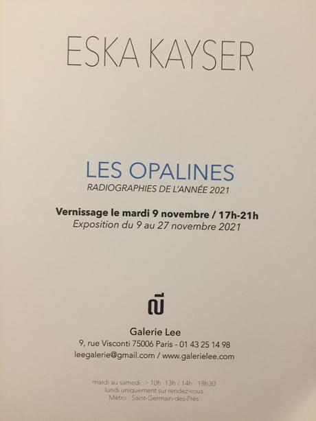 Galerie LEE  exposition Arnaud Lorieau – jusqu’au 6 Novembre 2021  ensuite : Eska Kayser 9/27 Novembre 2021