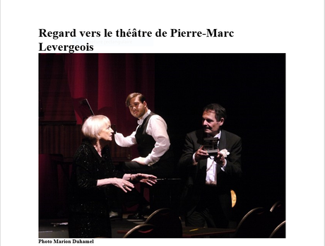 Regard vers le Théâtre de Pierre-Marc Levergois – Françoise Sagan