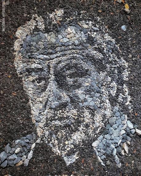 Portraits de galets par Justin Bateman