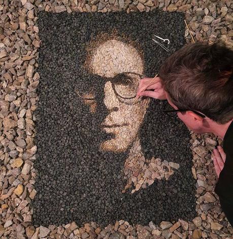 Portraits de galets par Justin Bateman