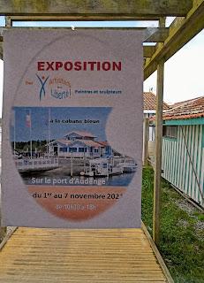 En exposition à La Cabane Bleue d'Audenge avec l'association Artistes en Liberté