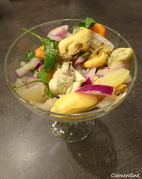 Salade de pommes de terre aux moules