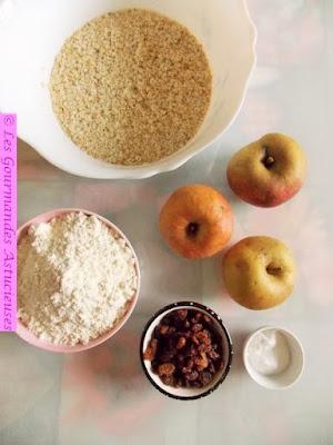 Gâteaux irlandais pommes-raisins (Vegan et sans sucre)