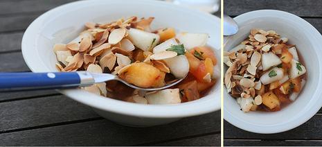 Salade Pêches & Melon