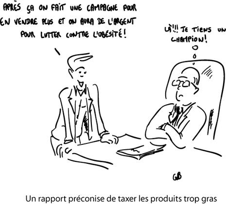 Un rapport préconise de taxer les produits trop gras