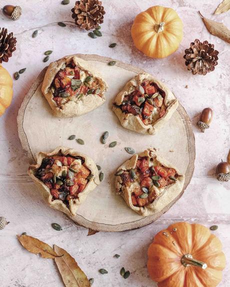 tarte salée à la courge, chèvre et sauge tarte salée d'automne,courge, citrouille