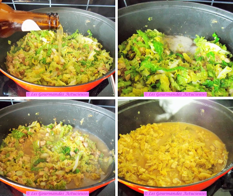 Chou frisé au tofu fumé maison à la bière (Vegan)