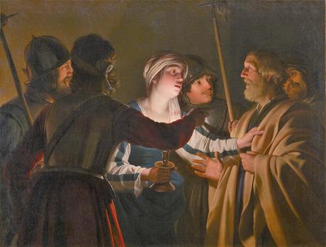 1623 ca The Denial of St Peter by Gerrit van Honthorst Minneapolis Institute of Art