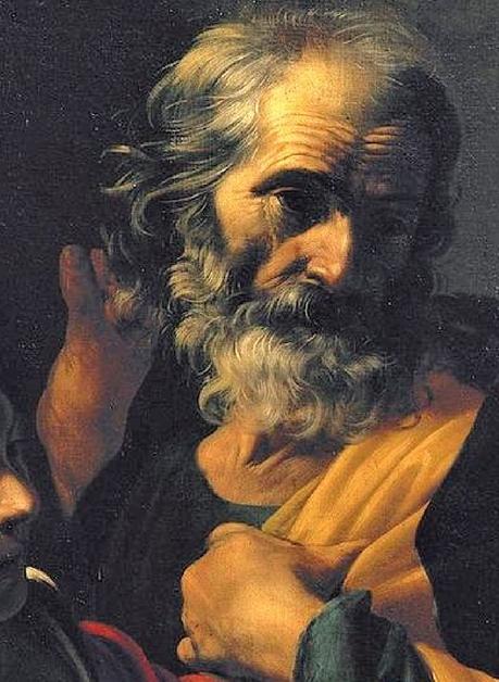 1615-16 Bartolomeo Manfredi - The Denial of St Peter (c ) Herzog Anton Ulrich Museum Brunswick detail Pierre