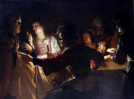 1620 ca Le_Reniement_de_saint_Pierre Gerrit van Honthorst Musee de Rennes