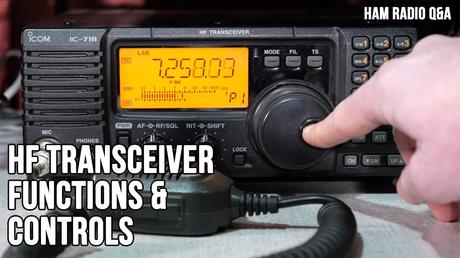Icom IC-718 HF Transceiver Controls and Functions - Ham Radio Q&A - YouTube