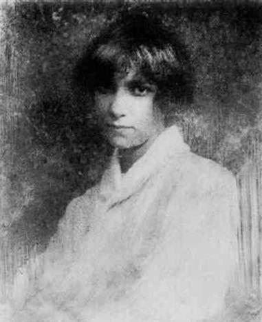 Robert Demachy, Portrait d'une jeune fille, 1905.