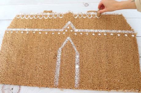 DIY Paillasson Noel DIY Paillasson Noel
