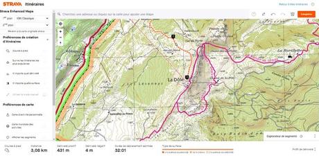 Strava enhanced maps : fond de carte IGN pour la création d’itinéraire sur Strava Strava carte IGN itinéraire