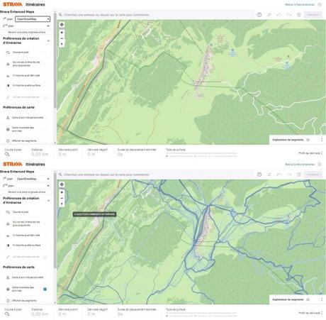 Strava enhanced maps : fond de carte IGN pour la création d’itinéraire sur Strava Strava carte OSM