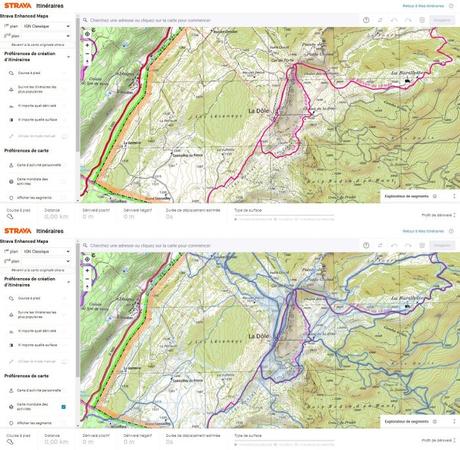 Strava enhanced maps : fond de carte IGN pour la création d’itinéraire sur Strava Strava carte IGN