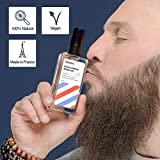 Huile à Barbe par Sapiens Barbershop 50ml - FABRIQUÉE EN FRANCE - 100% d'Ingrédients d’Origine Naturelle - Enrichie en huile de ricin - Hydrate et Favorise la pousse de la barbe - Cèdre Agrumes
