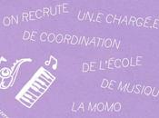 recrute un.e chargé.e coordination l'école musique momo