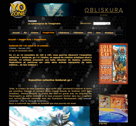 Revue de presse de l’exposition Goldorak