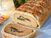 Pain viande croûte farci épinards jambon