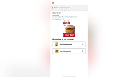 L’application McDonald’s connaît une panne aux États-Unis le jour de la promotion Egg McMuffin